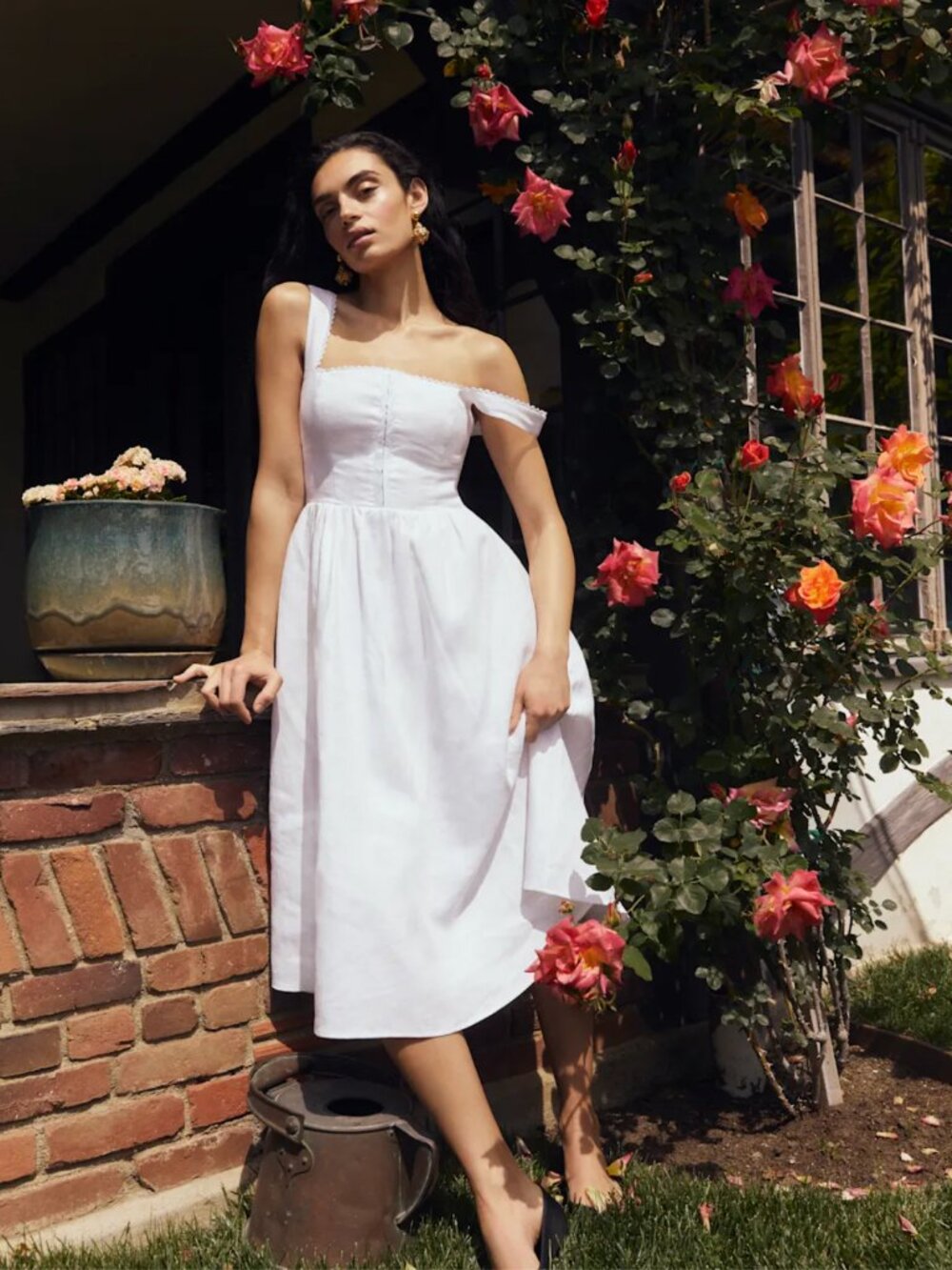 Reformation Tagliatelle Linen Dress - Size 10